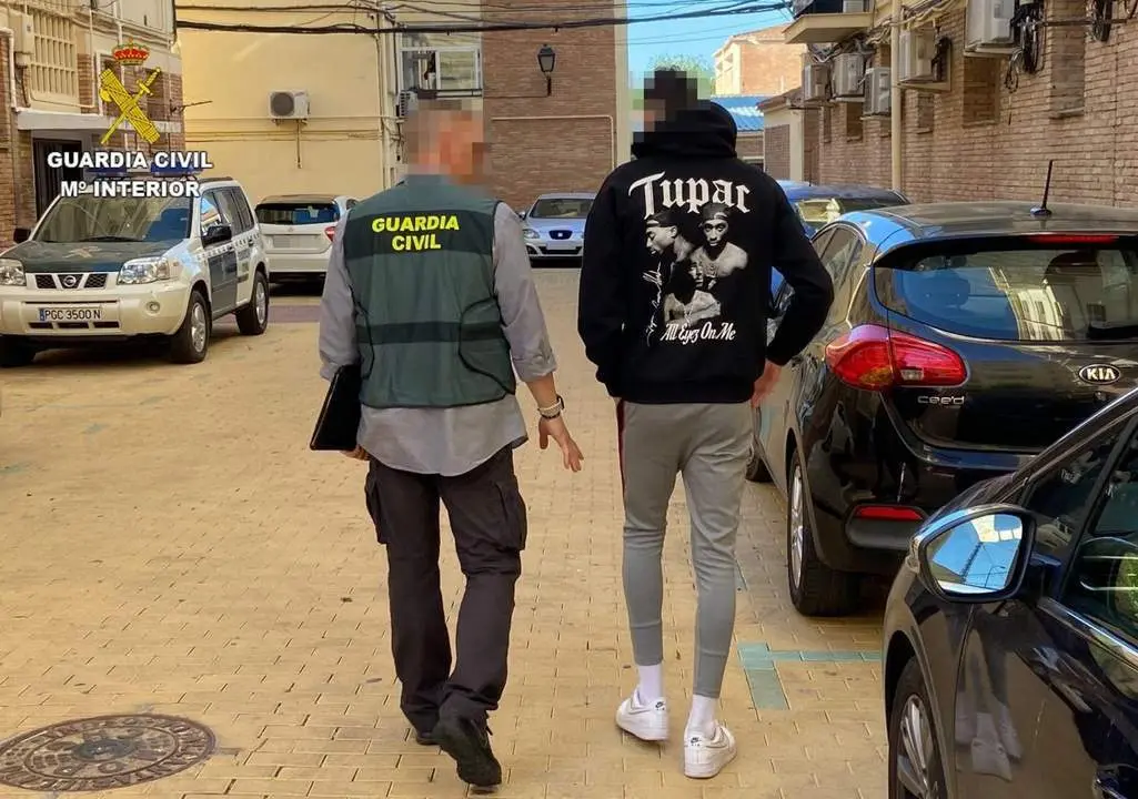 Detenci&oacute;n de la banda juvenil violenta 'Blood'. - Guardia Civil