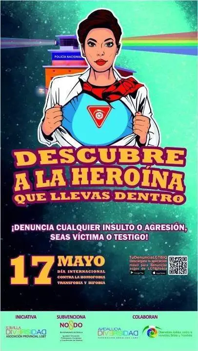 Carteles Campa&ntilde;a D&iacute;a Contra La Homofobia, Bifobia Y Transfobia. - AYTO SEVILLA