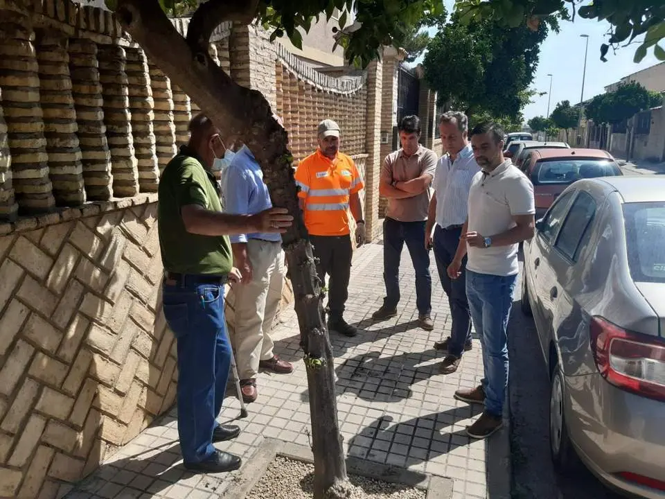 Jos&eacute; Antonio D&iacute;az, en su visita a la zona.  - Andaluc&iacute;a Informaci&oacute;n
