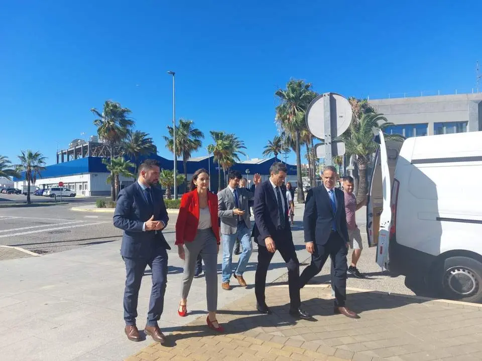 La Ministra de Industria, Reyes Maroto, visitando la Zona Franca de C&aacute;diz - ZF