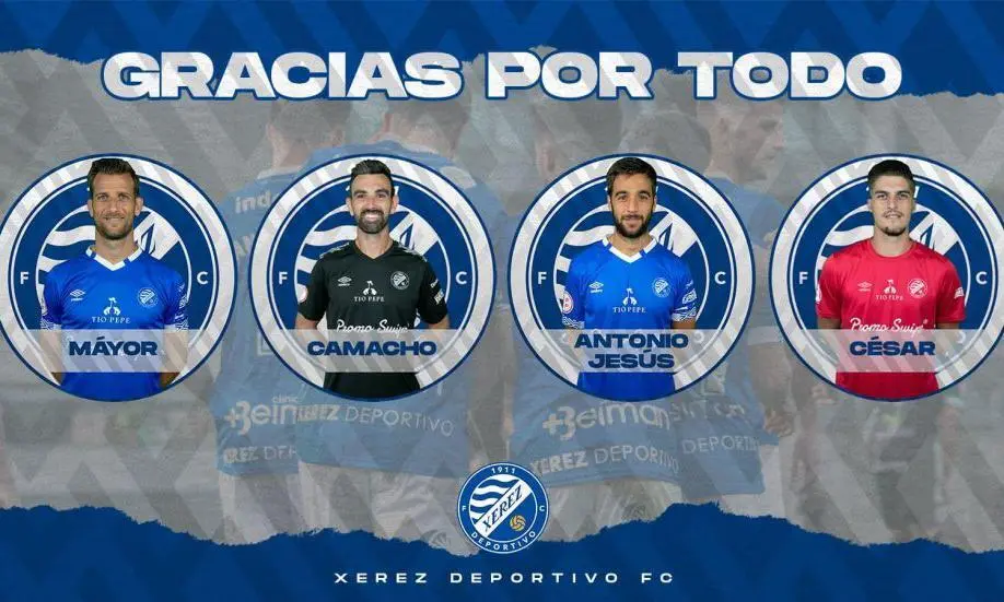 Imagen con la que el club anuncia las bajas. - xerezdfc.com