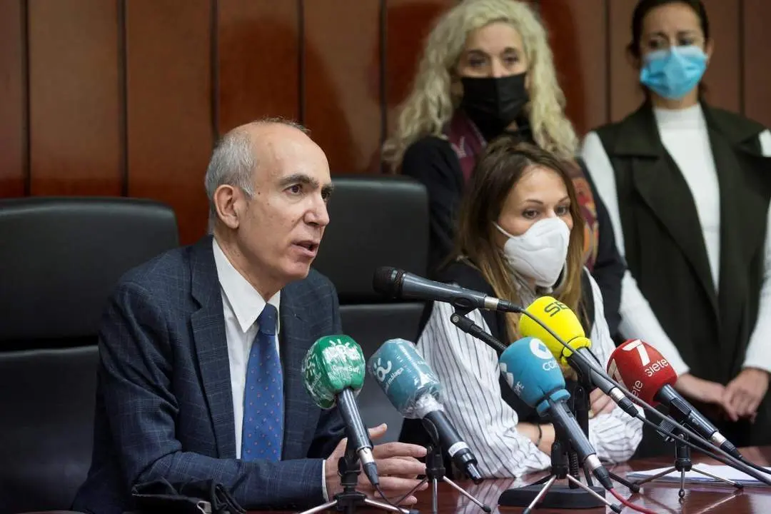 Moreno Brenes en rueda de prensa. - Daniel P&eacute;rez/EFE
