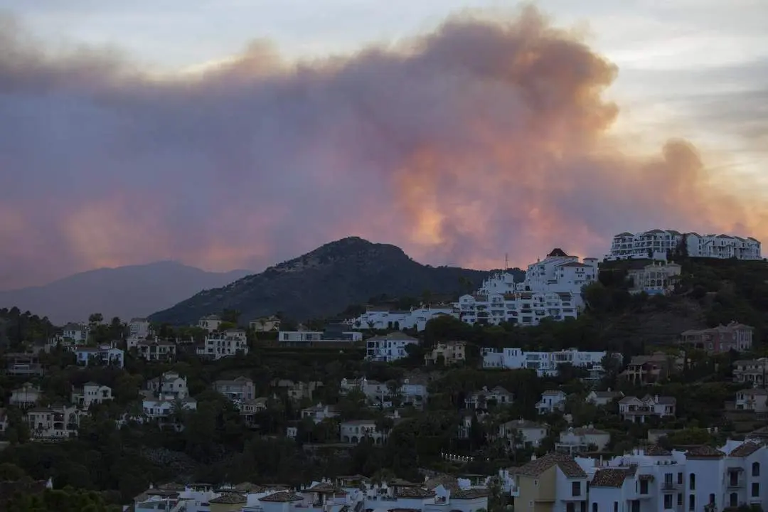 Panor&aacute;mica del incendio. - &Aacute;lvaro Cabrera/EFE