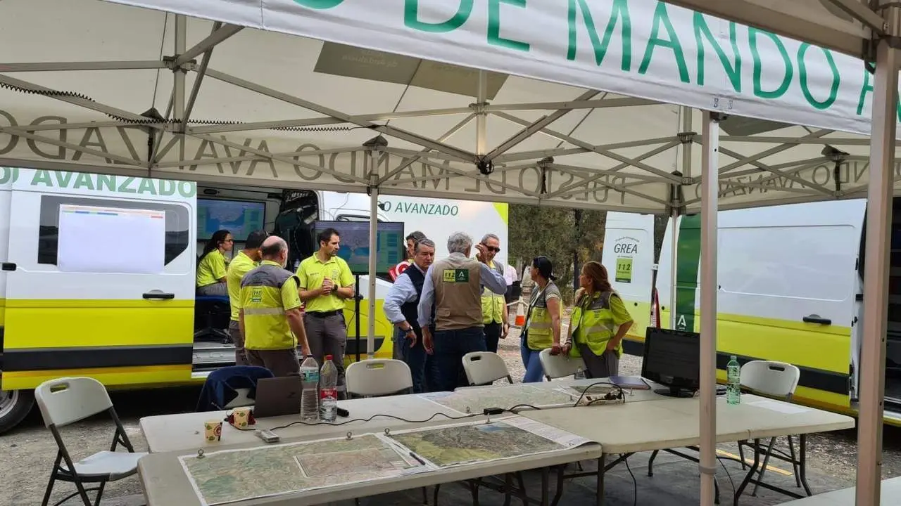 Puesto de mando avanzado. - 112 Andaluc&iacute;a