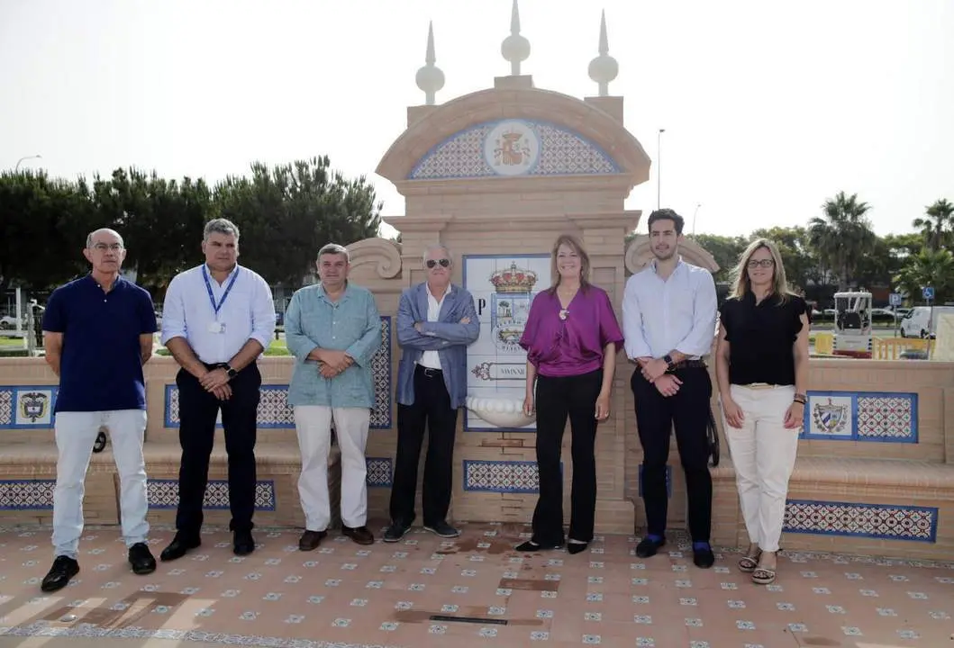 Visita a las obras de la Fuente de las Naciones. - VH