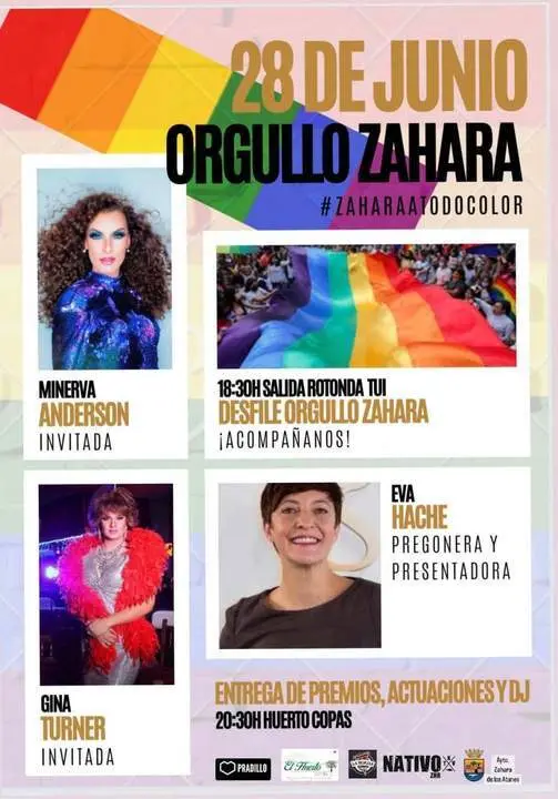 Cartel de Orgullo Zahara. - 