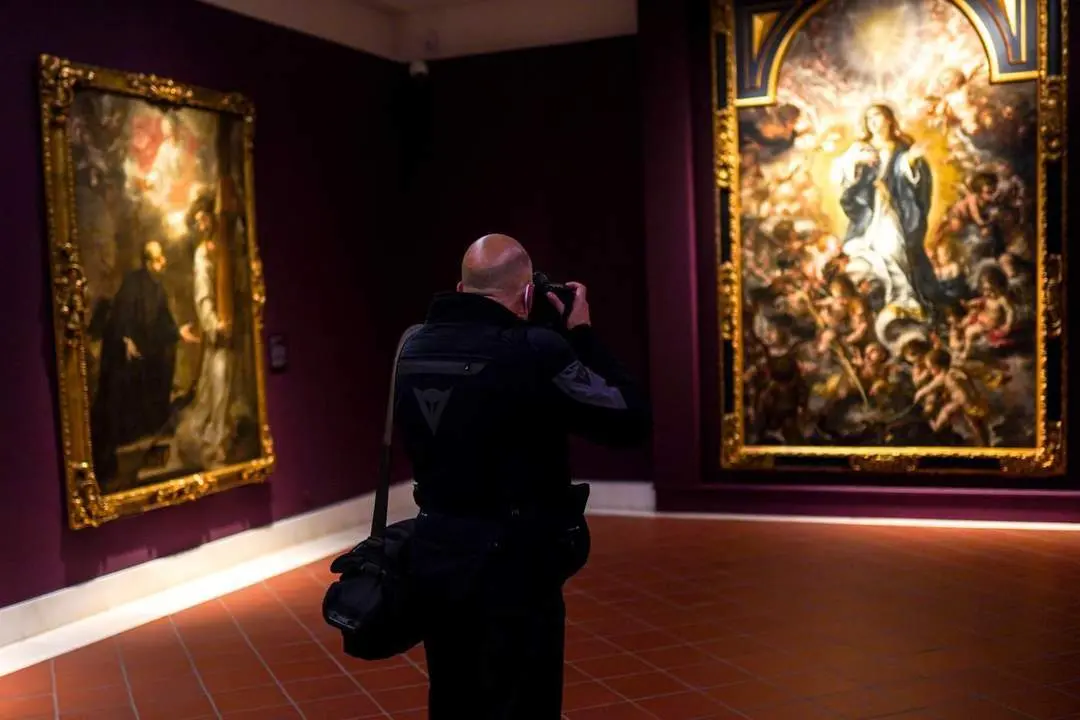 Imagen de archivo de la inauguraci&oacute;n de la exposici&oacute;n 'Vald&eacute;s Leal. 1622-1690' en el Museo de Bellas Artes de Sevilla. - EDUARDO BRIONES / EP 