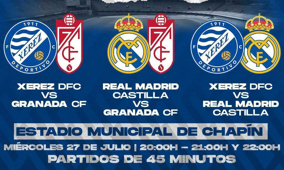 Imagen con la que el club anuncia el triangular. - xerezdfc.com
