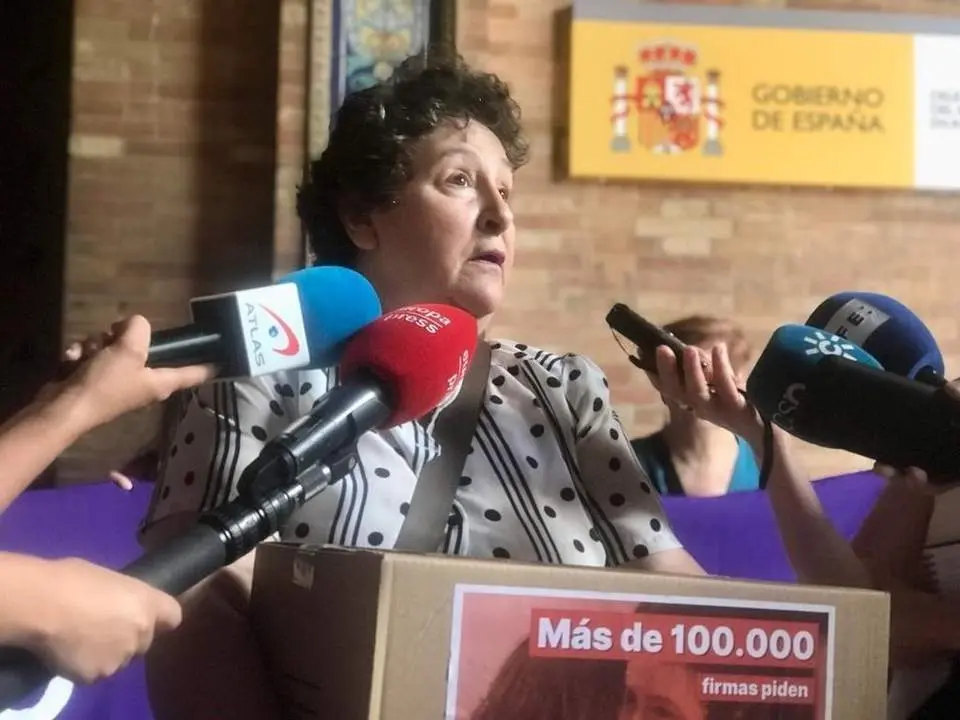Mar&iacute;a Salmer&oacute;n en la Delegaci&oacute;n del Gobierno. - EP