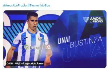 Unai Bustinza. - Twitter @MalagaCF