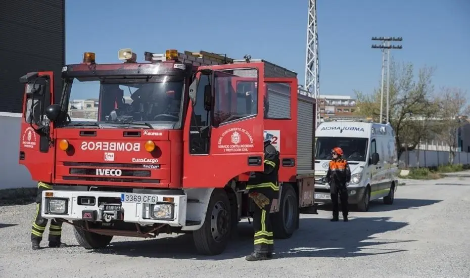 Un cami&oacute;n de bomberos. - EP