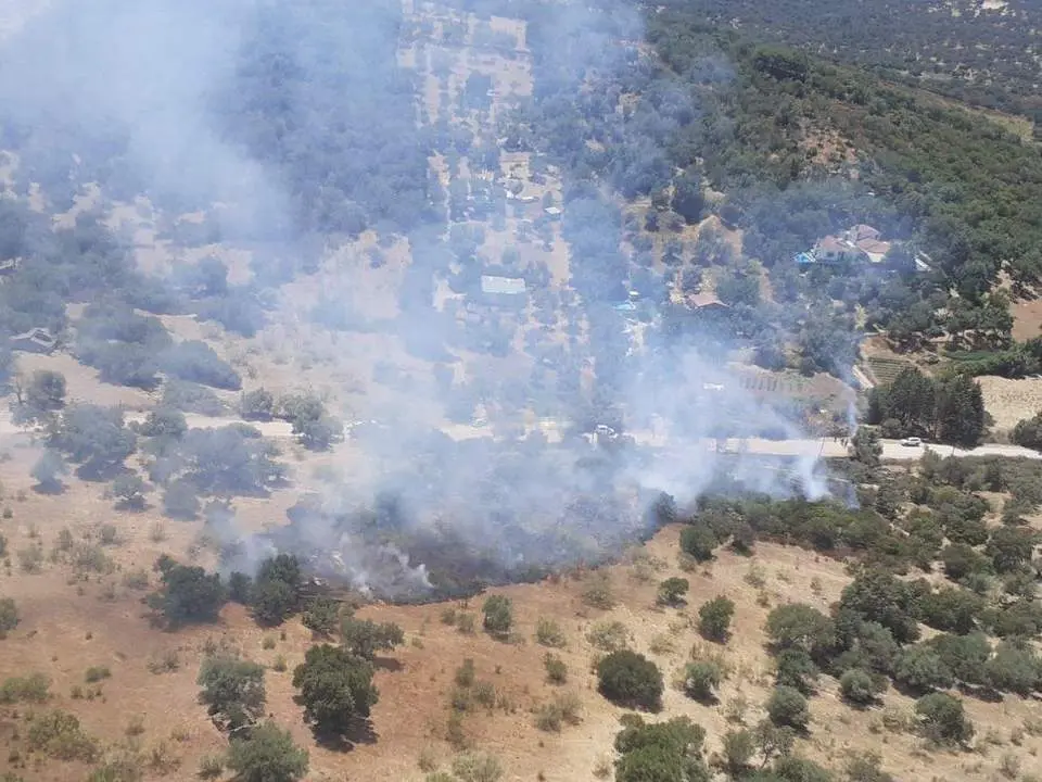 Incendio en el paraje La Portilla de Aroche. - INFOCA