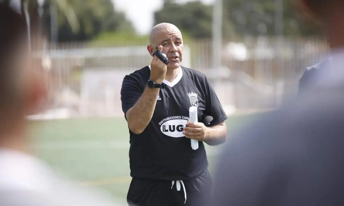 Paco Pe&ntilde;a, durante uno de los entrenamientos de esta semana en La Granja. - Cristo Garc&iacute;a