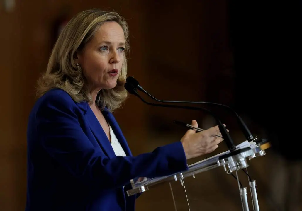 La vicepresidenta primera y ministra de Asuntos Econ&oacute;micos y Transformaci&oacute;n Digital, Nadia Calvi&ntilde;o - EP