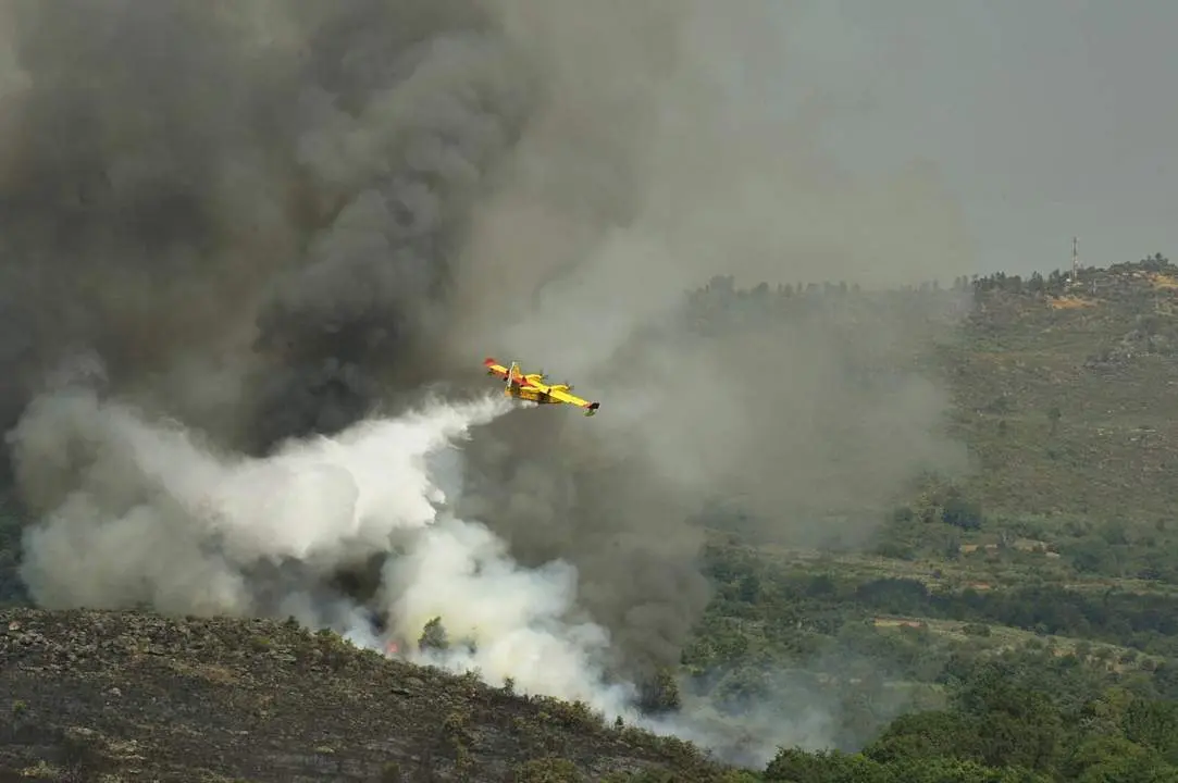 Incendio de Cualedro. - Europa Press