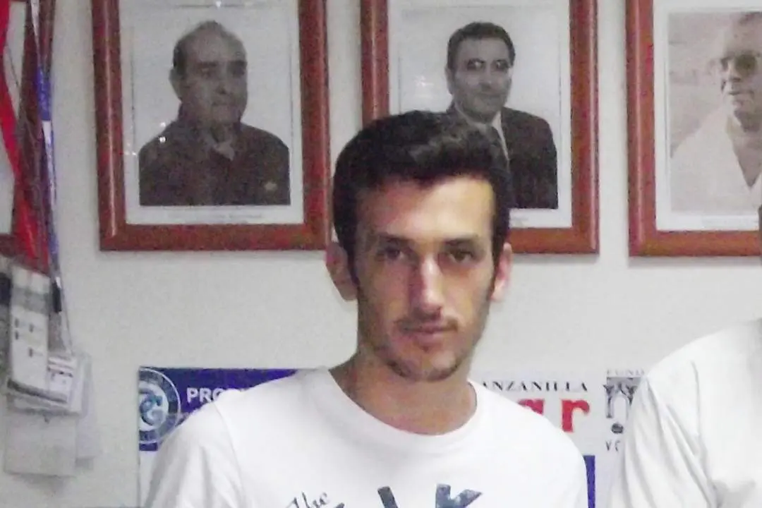 Zafra el d&iacute;a que presentado como jugador del Atl&eacute;tico Sanluque&ntilde;o - Ra&uacute;l J. Bustillos