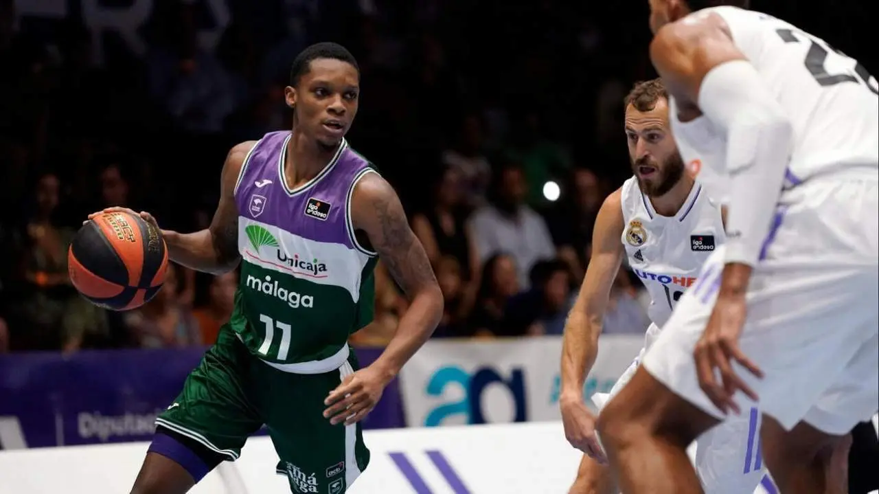 Carter, uno de los fichajes del Unicaja, no estuvo acertado ante el Real Madrid. - UNICAJA CB