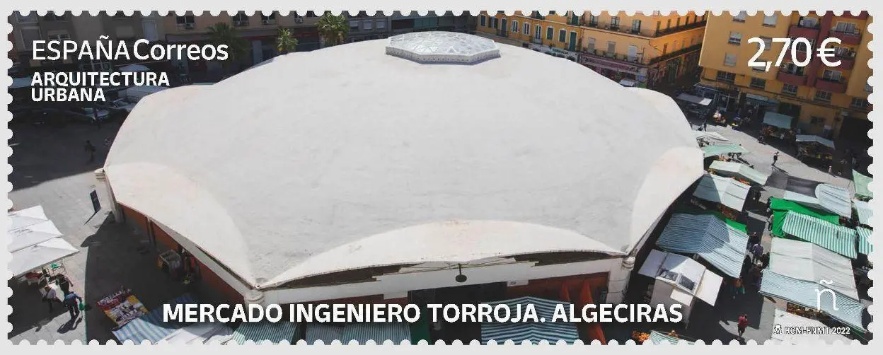 El sello del mercado Ingeniero Torroja, de Algeciras. - A. I.