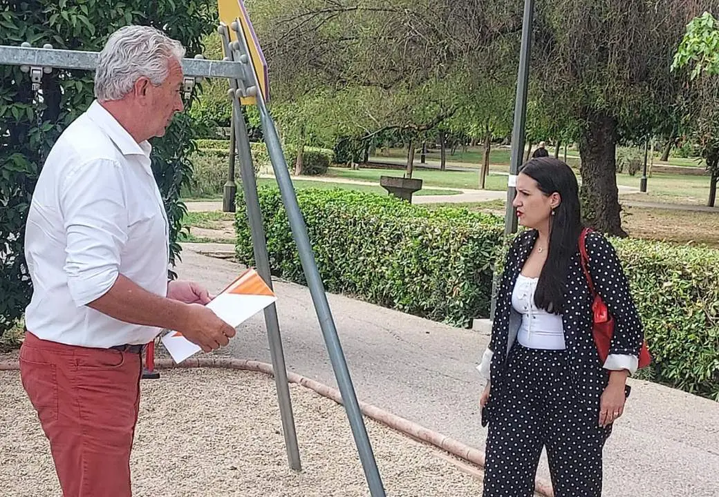Aumesquet en su visita al Parque de los Pr&iacute;ncipes. - CS