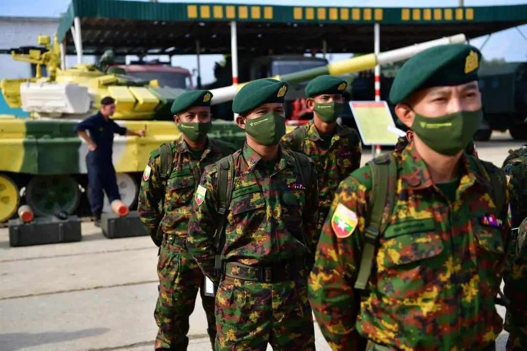 Militares del Ej&eacute;rcito birmano. - Europa Press