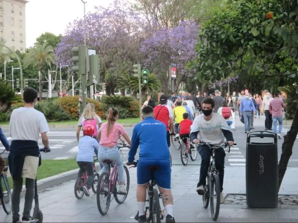 Carriles bici en Sevilla. | Archivo