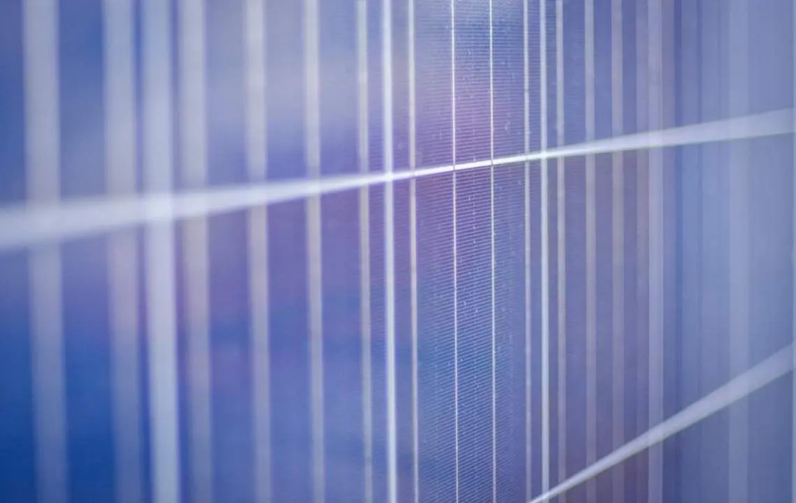 Una placa solar. - 