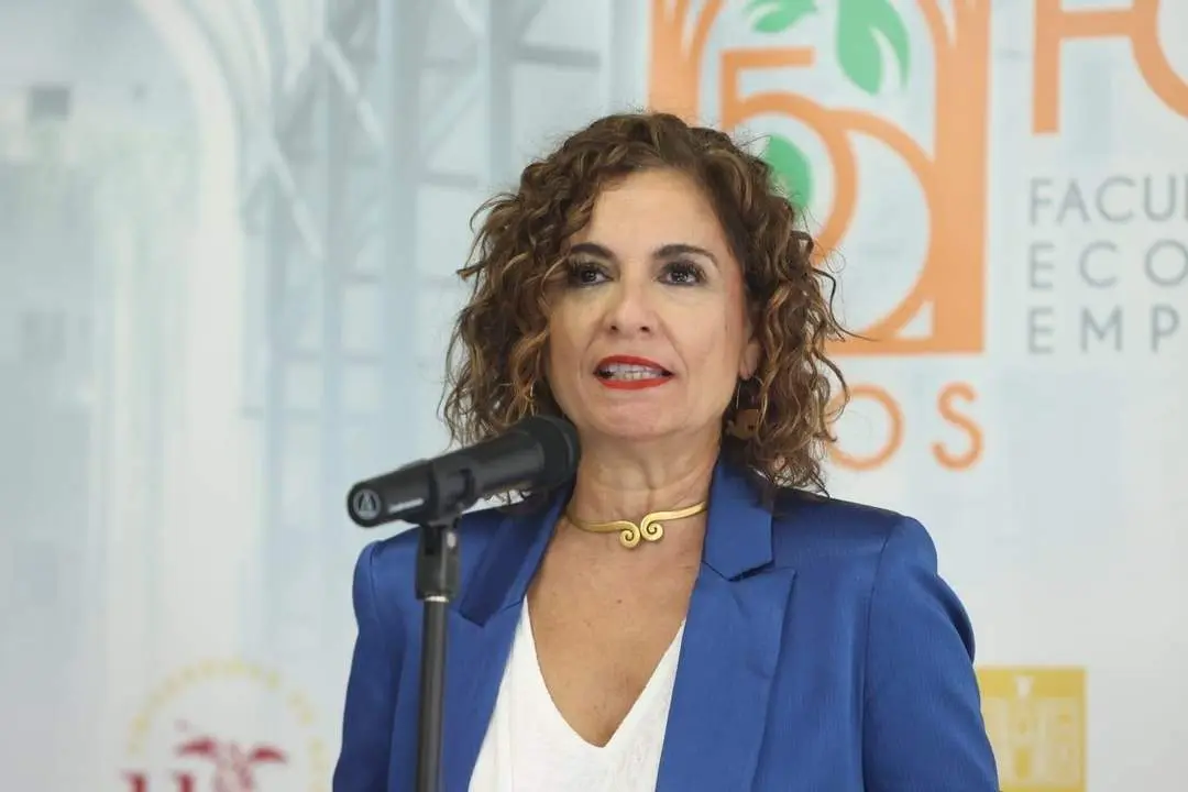 La ministra de Hacienda, Mar&iacute;a Jes&uacute;s Montero, en Sevilla.  - JOAQUIN CORCHERO / EP 