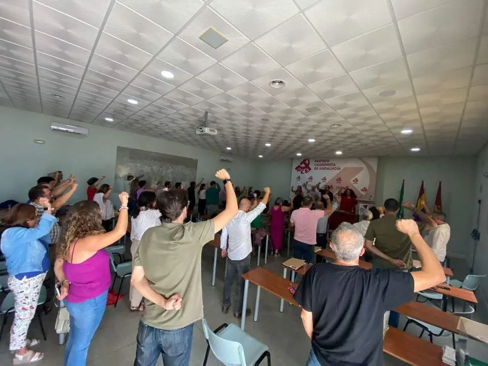 Una imagen de la conferencia pol&iacute;tica de los comunistas gaditanos.  - Andaluc&iacute;a Informaci&oacute;n