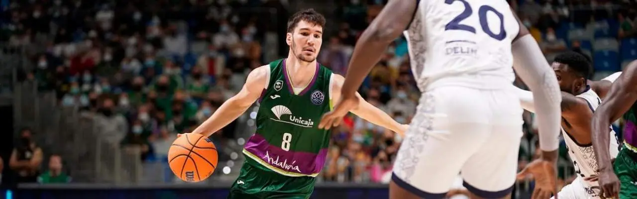 Dar&iacute;o Brizuela, en un partido con el Unicaja esta temporada.  - unicaja cb