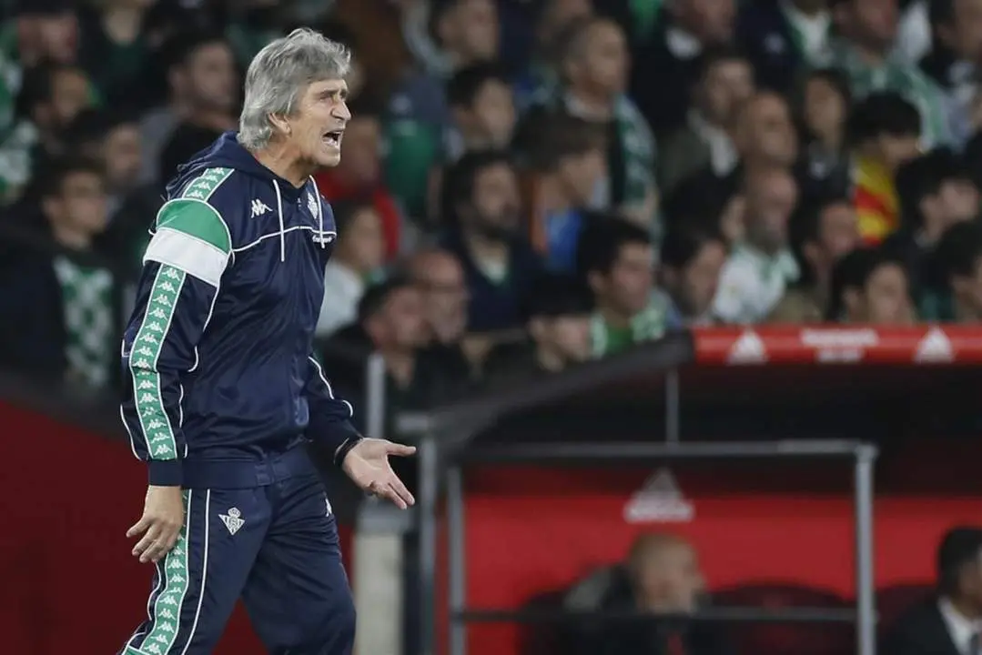 Pellegrini durante la final de Copa. - EFE