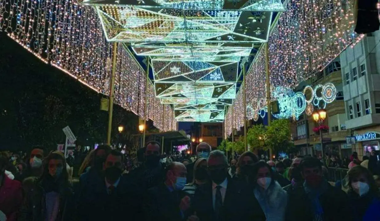 Encendido del alumbrado navide&ntilde;o del pasado a&ntilde;o     - 