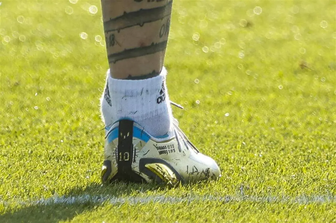 El tobillo de Messi. - EFE