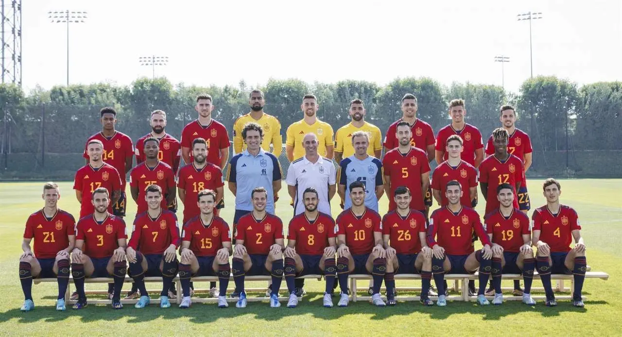Foto oficial de Espa&ntilde;a en el Mundial de Qatar. - EFE/ Pablo Garc&iacute;a/RFEF