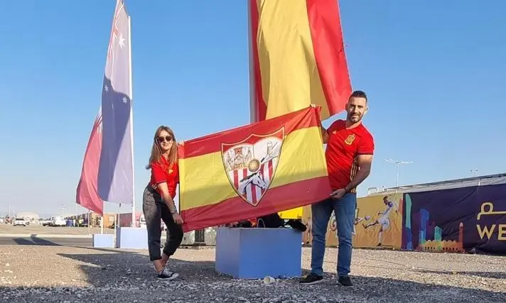 Inma Guerrero y Nacho Almeda en Doha. - 