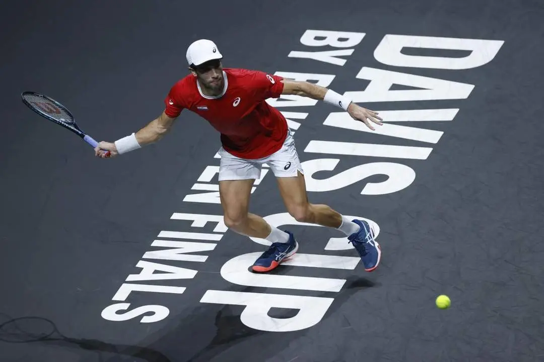El croata Borna Coric, en su partido de este mi&eacute;rcoles. - Julio Mu&ntilde;oz/EFE
