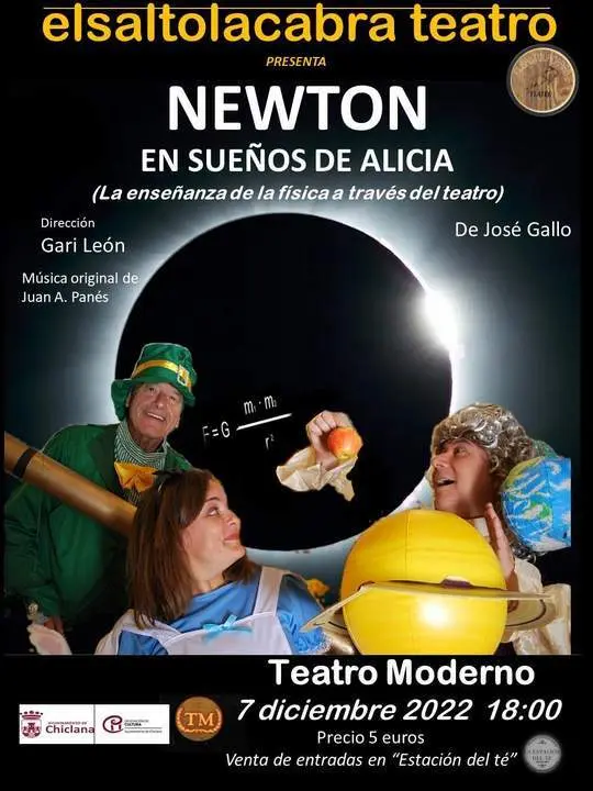 La compa&ntilde;&iacute;a chiclanera elsaltolacabra estrena en el Moderno &lsquo;Newton en sue&ntilde;os de Alicia&rsquo; una propuesta educativa dirigida a todos los p&uacute;blicos - VIVA