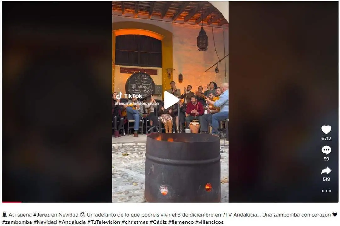 El tik tok de andaluciainforacion.es con la zambomba de Jerez - Viva