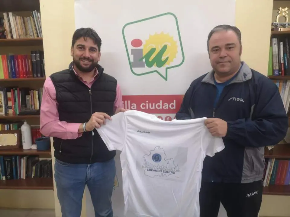 El candidato de IU a la Alcald&iacute;a de Sevilla, Ismael S&aacute;nchez, se ha reunido con el presidente de la Asociaci&oacute;n Clubes Deportivos de &Eacute;lite Sevilla, Juan Jos&eacute; Mora.  - IU SEVILLA