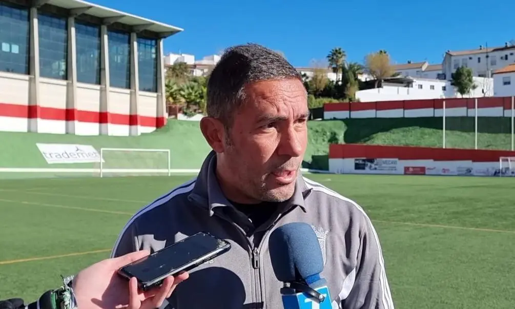 Juan Carlos G&oacute;mez, en el Municipal de Espiel. - Xerez CD