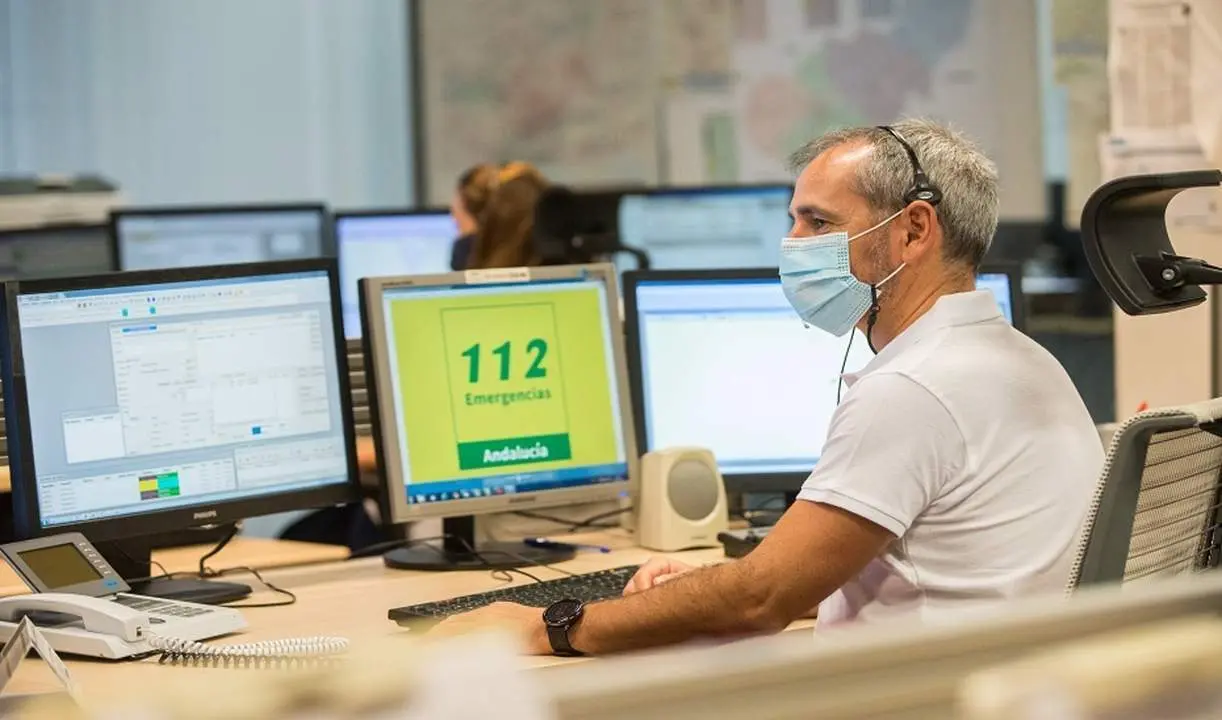 Archivo - Imagen de archivo de una sala de Emergencias 112 Andaluc&iacute;a. - 