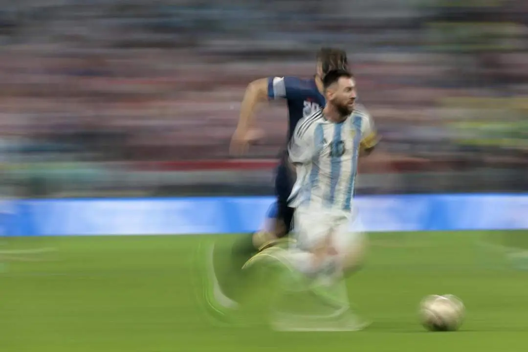 Messi, en la semifinal frente a Croacia. - EFE