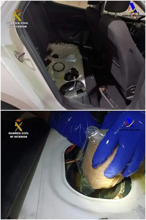 Escondida en un doble fondo. - Guardia Civil