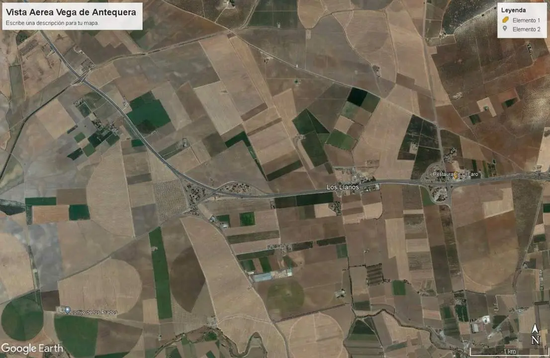 Vista a&eacute;rea Vega de Antequera. - 