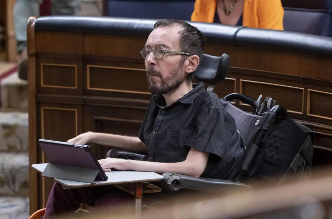 El portavoz de Unidas Podemos en el Congreso, Pablo Echenique. - EP