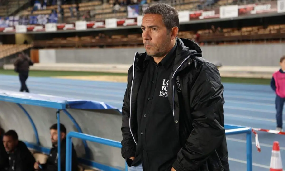Juan Carlos G&oacute;mez, durante un partido en Chap&iacute;n. - Cristo Garc&iacute;a
