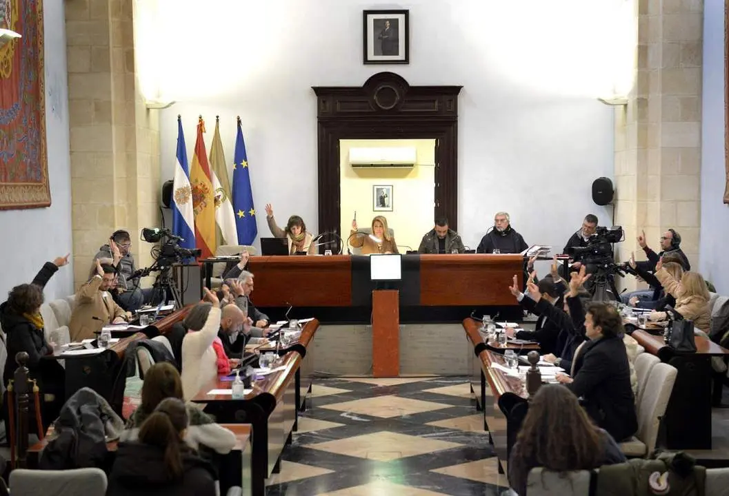 Una imagen de la sesi&oacute;n plenaria del Ayuntamiento de Jerez.  - Andaluc&iacute;a Informaci&oacute;n