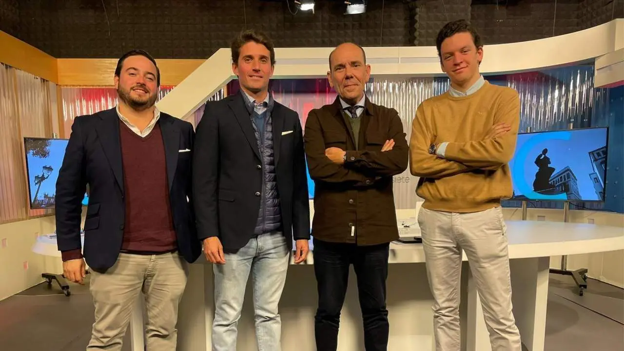 Alfonso Cadaval en el plat&oacute; de 7Toros7 - 7TV