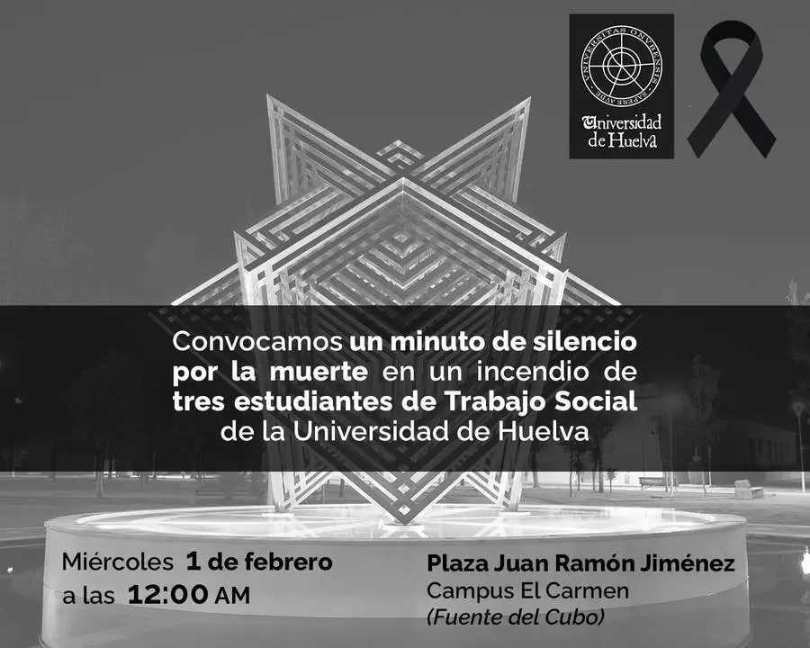 Cartel del minuto de silencio. - VH