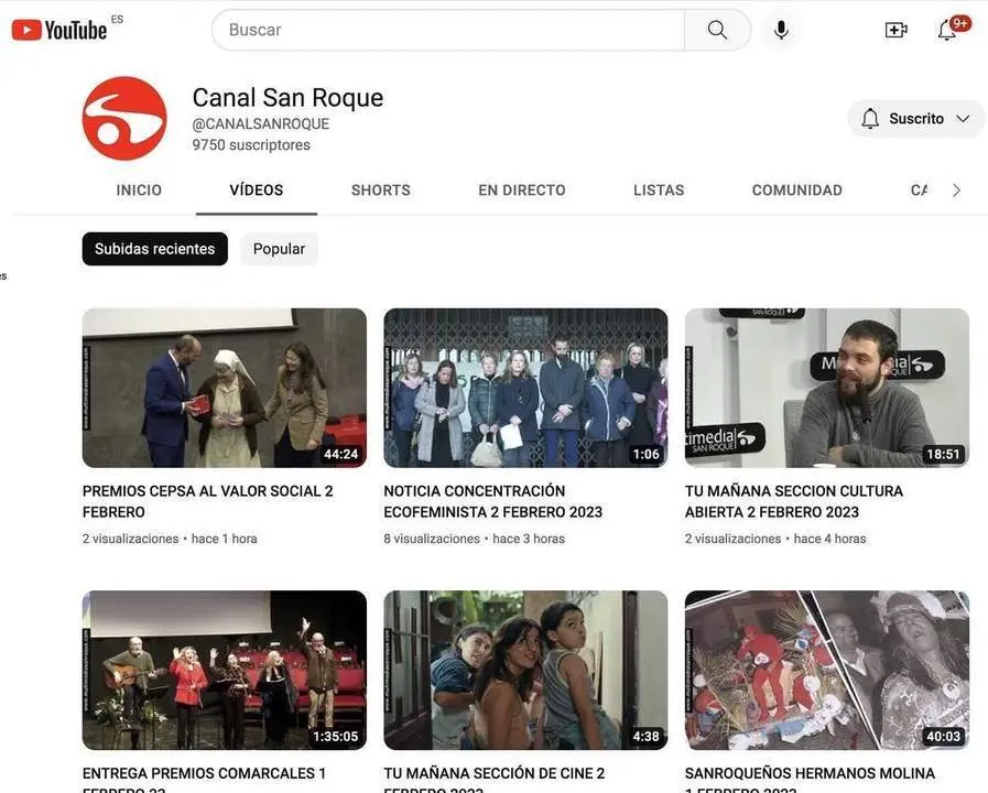 Canal de Televisi&oacute;n San Roque en Youtube. - Multimedia