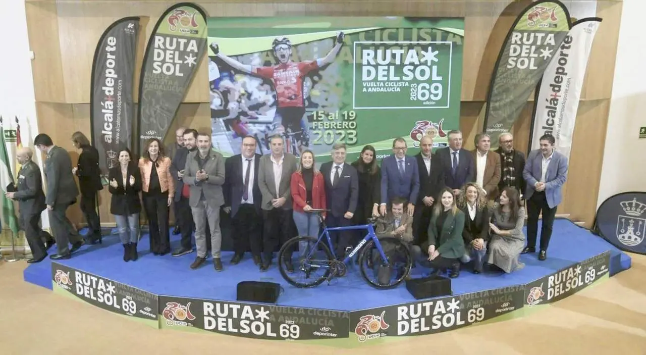 Presentaci&oacute;n de la Vuelta a Andaluc&iacute;a, este martes.  - 